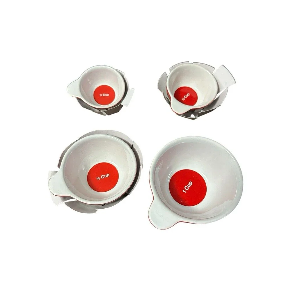 Crate & Barrel Holiday Nesting Measuring Cups No Box